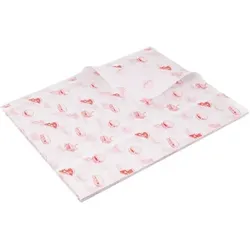 Pack4Food24 1000 Blatt Sandwich- & Hamburgerpapier XL 33x38cm Neutraldruck rot/weiß Papier+PE extra fettdicht