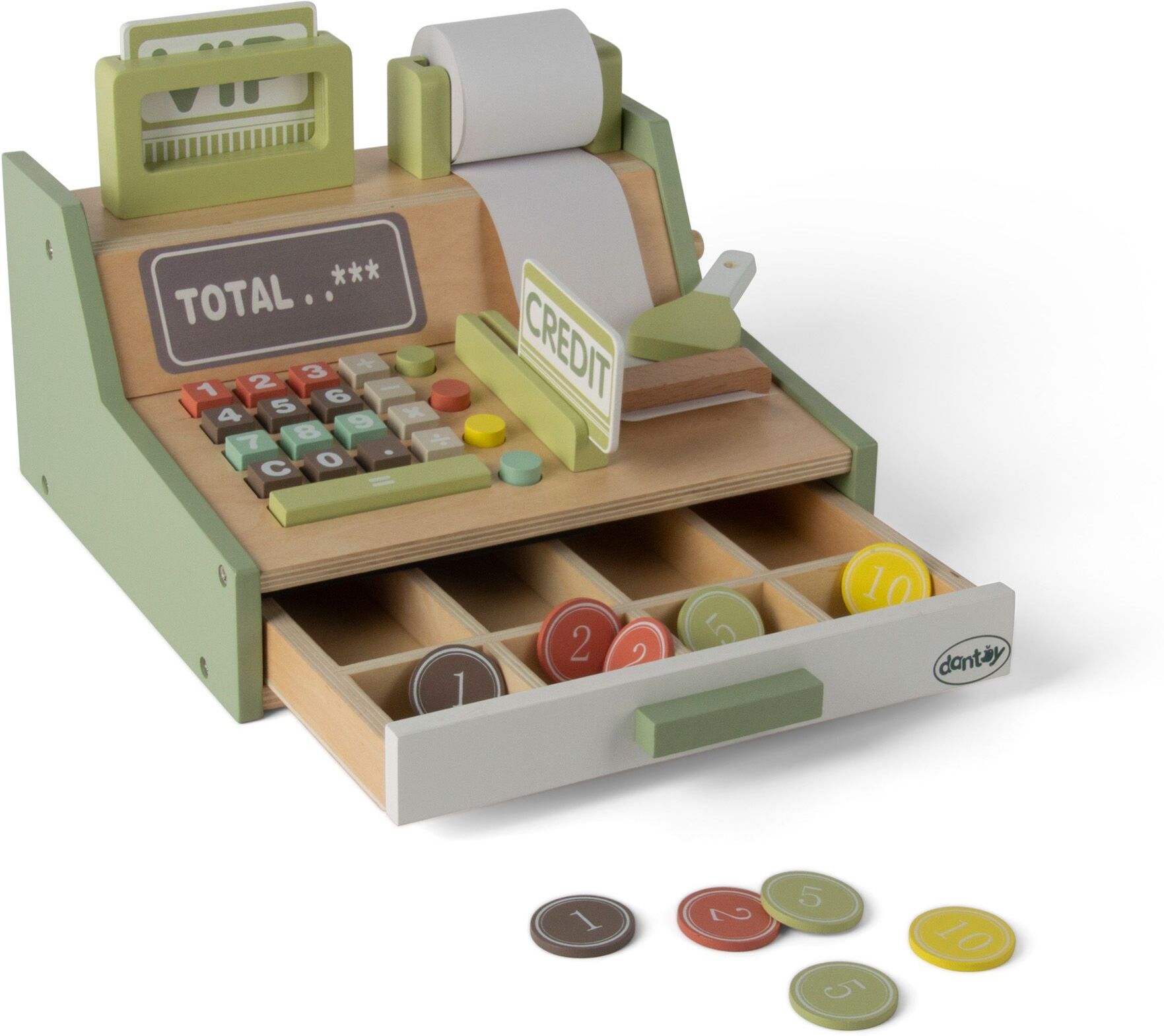 Dantoy - Wooden Cash register set (4770)