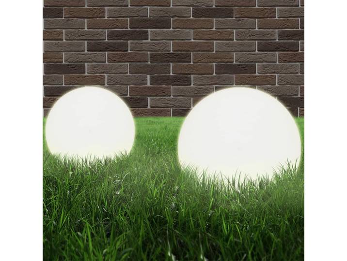 vidaXL LED-Gartenleuchten 4 Stk. Kugelförmig 30 cm PMMA