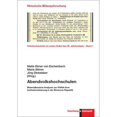 Abendvolkshochschulen, Taschenbuch von , Verlag Julius Klinkhardt, 978-3-7815-2678-5