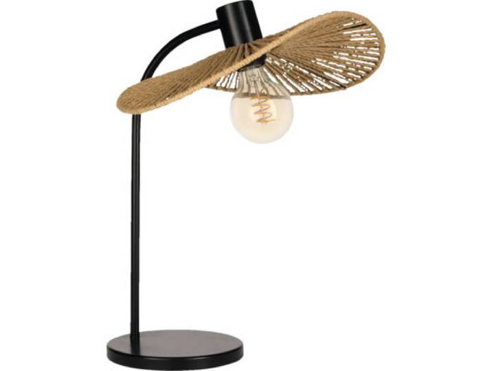 Lampe à poser Eglo 31965 SIRUELA E27 42 W noir/brun