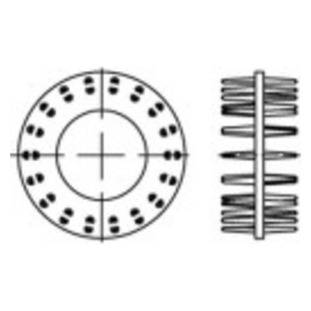 Toolcraft Scheiben DIN 1052 Stahlblech f (50 Stk.) (135732)