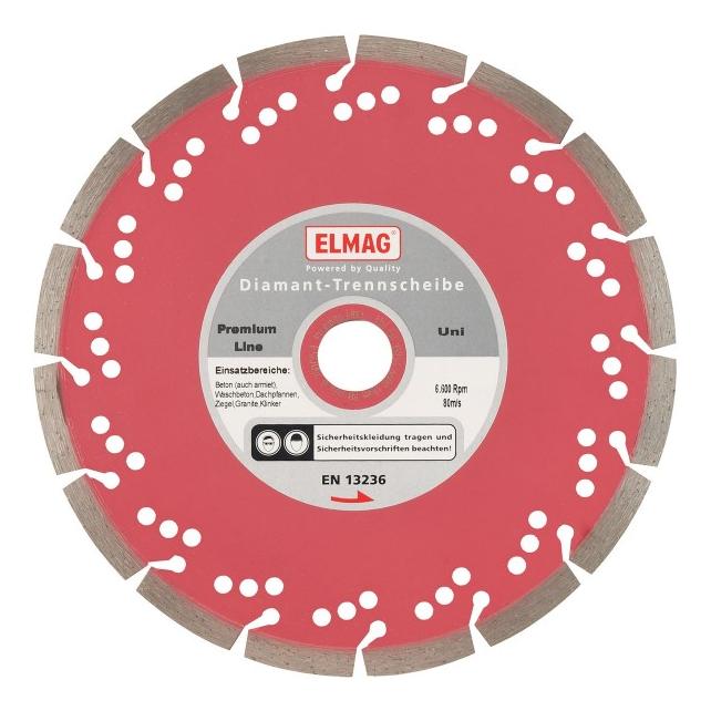Elmag - Diamantscheibe 500 mm PREMIUM LINE - UNI Bohrung: 25,4 mm (61595)