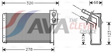 Ava Clever Choice Wärmetauscher, Innenraumheizung Rt6048 Für Renault