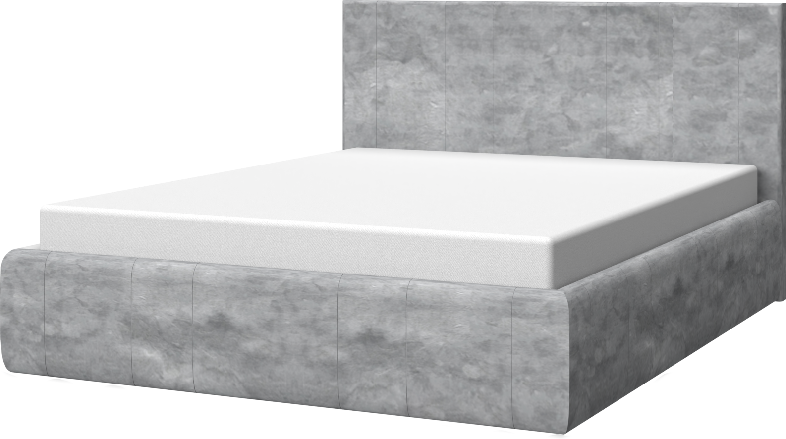 Bettgestell GOODPRODUCT "Invictus", grau, B:174cm H:105cm, Betten, Bettgestell, mit Lattenrost und Bettkasten grau Liegefläche Länge B: 200cm x 160cm, Luxus-Microfaser 160cm, Höhe Bett: 105cm, ohne Matratze