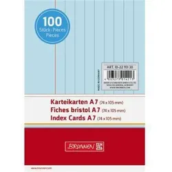 Brunnen Karteikarte 102270130 DIN A7 liniert bl 100 St./Pack.