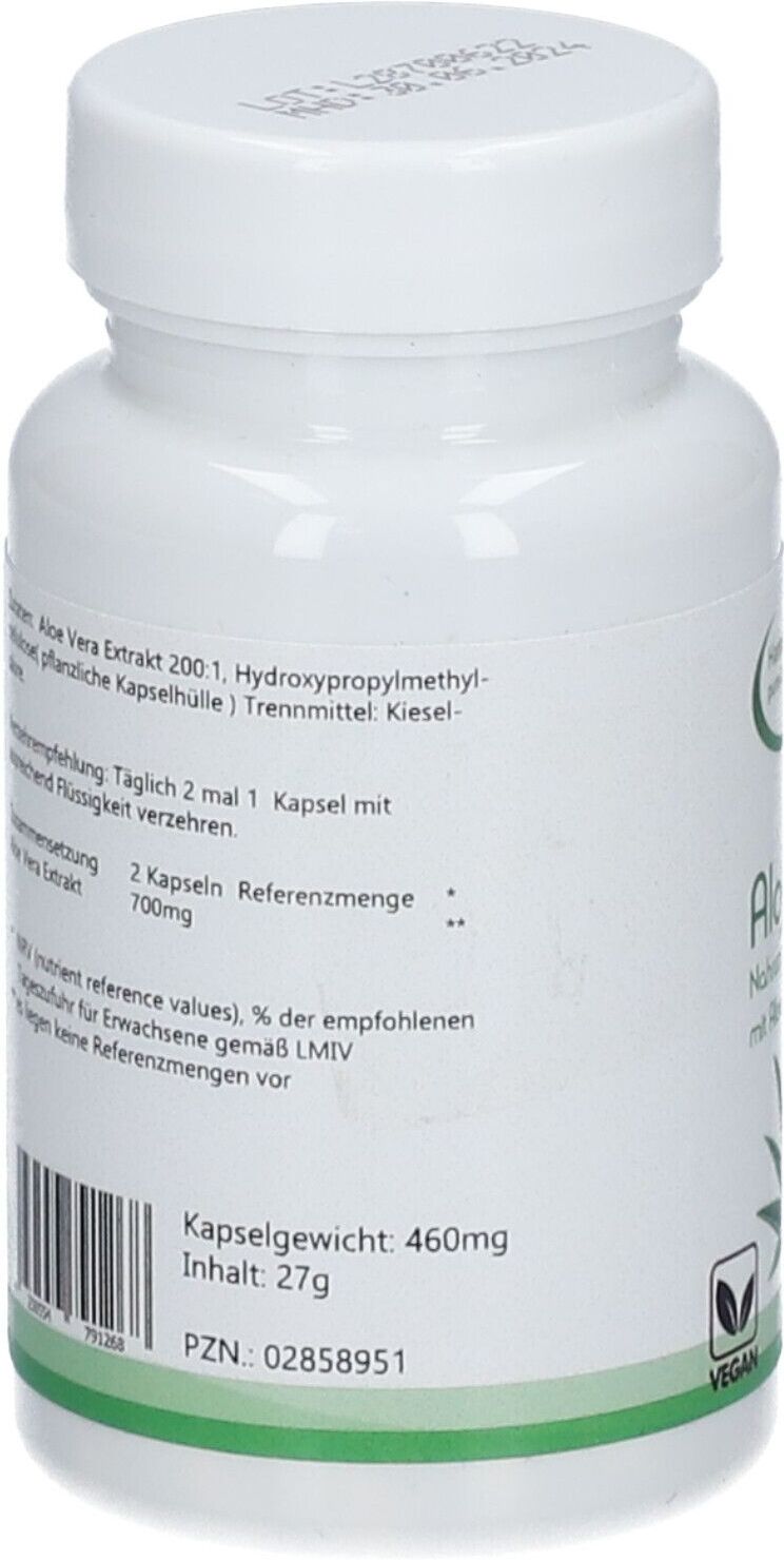 Pure Aloe Vera 200:1 Kapseln 60 St