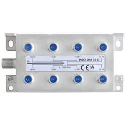 WISI DM08D 5...1300 MHz, Klasse A (+10 dB) (Diverse), TV Zubehör, Bronze, Weiss