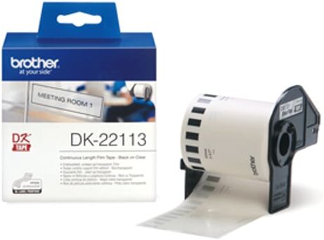 Brother DK22113 fita continua (pelicula plástica transparente) 62mmx15,24M