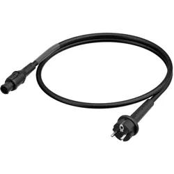 Neutrik 1028916 Strom Anschlusskabel Schwarz 3 m (3 m), Stromkabel, Schwarz