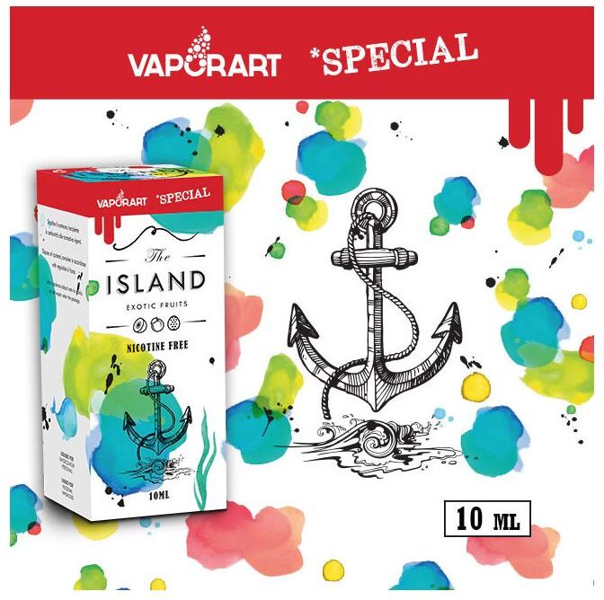 VaporArt IT The Island Vaporart Liquido Pronto Da 10 Ml