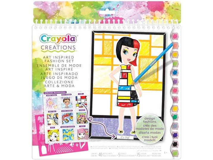 Crayola - Creations, Kleurboek Kunst- en modecollectie, creatieve activiteit en cadeau voor meisjes, vanaf 8 jaar, 26200