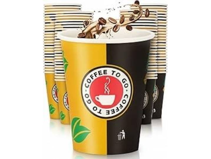 Inoverse Pappbecher 480 ml, 1000 Stück, Kaffeebecher to Go, Einwegbecher 16 oz, Ø 90 mm großes Fassungsvermögen, Papierbecher, Trinkbecher, für Kaffee und Tee, für Kiosk, Büro und Veranstaltungen