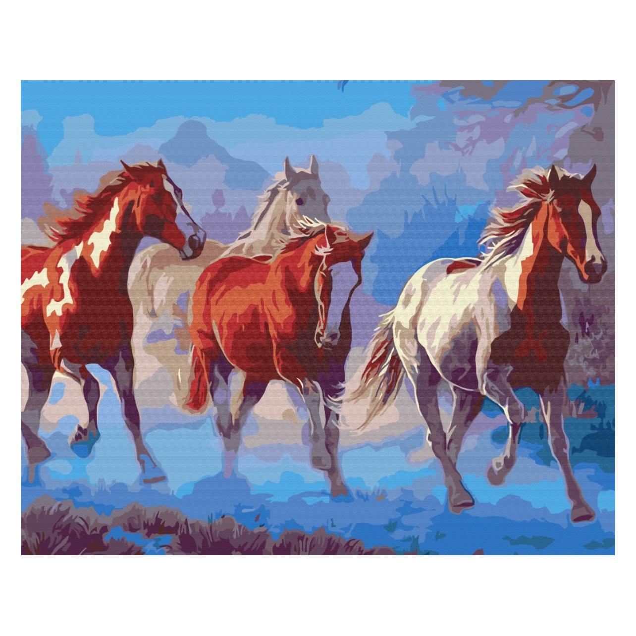 Syma Picture Paint it! Painting by numbers Herd of horses (BS8467)