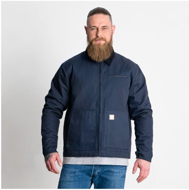 Veste matelassée STIER Heavy Work, Couleur Bleu foncé, Taille S, coton organique (906697)