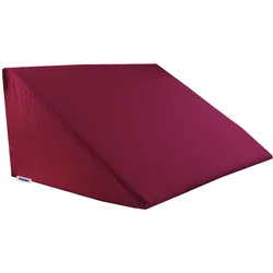 KEILKISSENBEZUG Basic 100% Baumwolle hibiskus 62/49/30 cm
