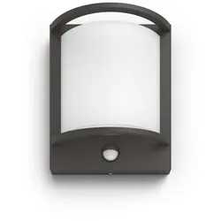 Philips 17392/93/P0 LED Außenwandleuchte mit Bewegungssensor Samondra 1x12W | 2700K | IP44