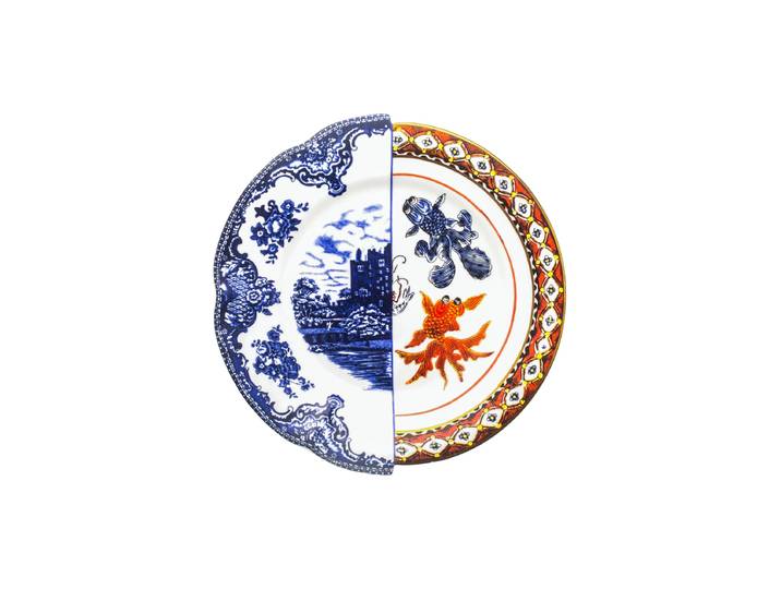 Design Speiseteller „Hybrid Isaura“ aus Porzellan Multicolor Seletti