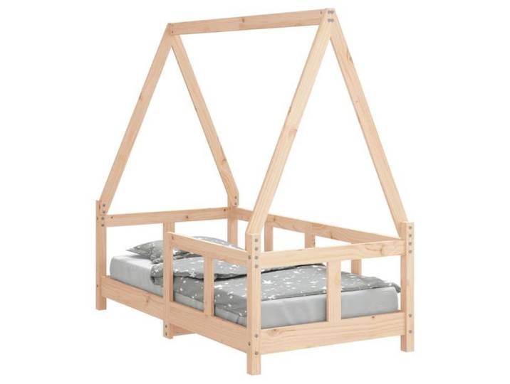 Cadre de lit rustique - Lit enfant - - 70 x 140 cm - pour chambre fxu96j114