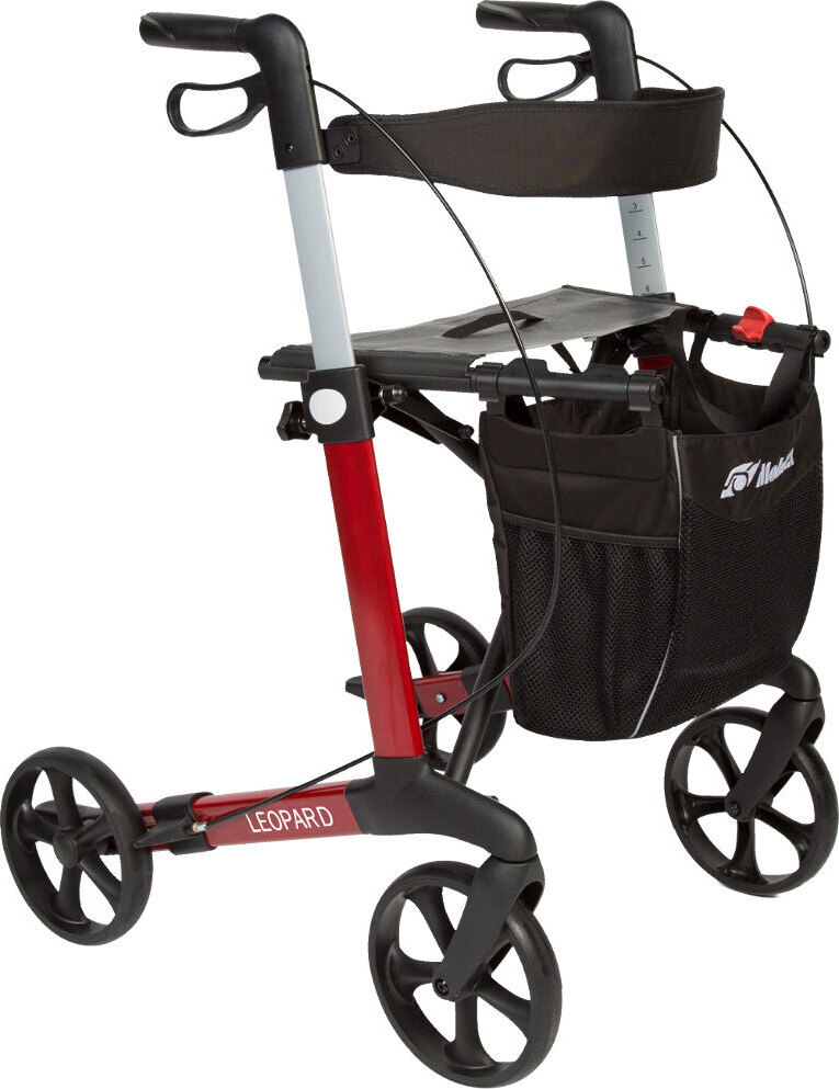 Mobilex Rollator Leopard Small Farbe: rot