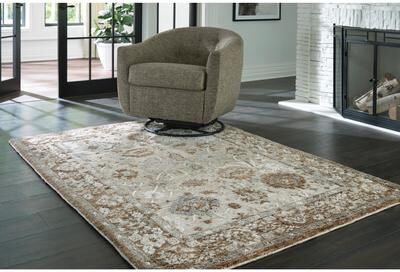 Signature Design by Ashley Ainswick Brown/Beige Memory Foam Rug