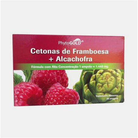 PHYTOGOLD® CETONAS DE FRAMBOESA + ALCACHOFRA 20 AMPOLAS