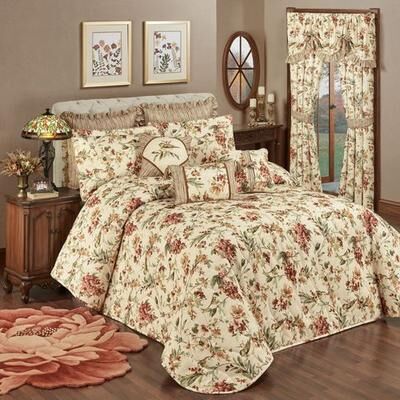 Touch of Class Nature Song Grande Bedspread Set Multi Warm, King, Multi Warm