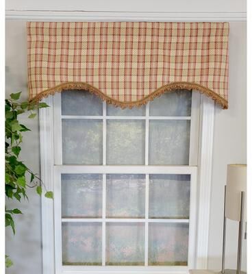RLF HOME Dotted Squares Cornice Valance