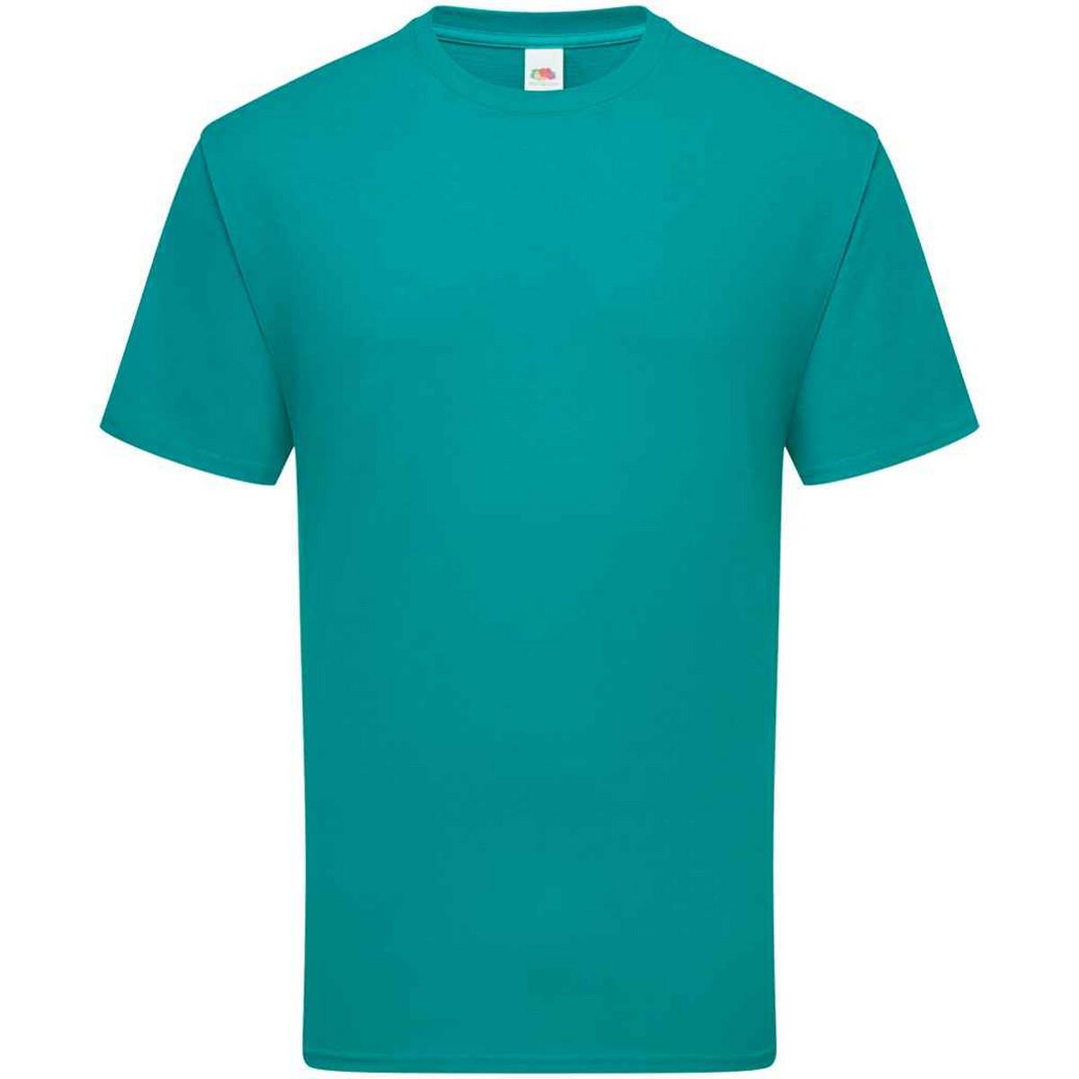 Fruit Of The Loom Heren Ringgesponnen Premium T-Shirt (Ocean Teal)