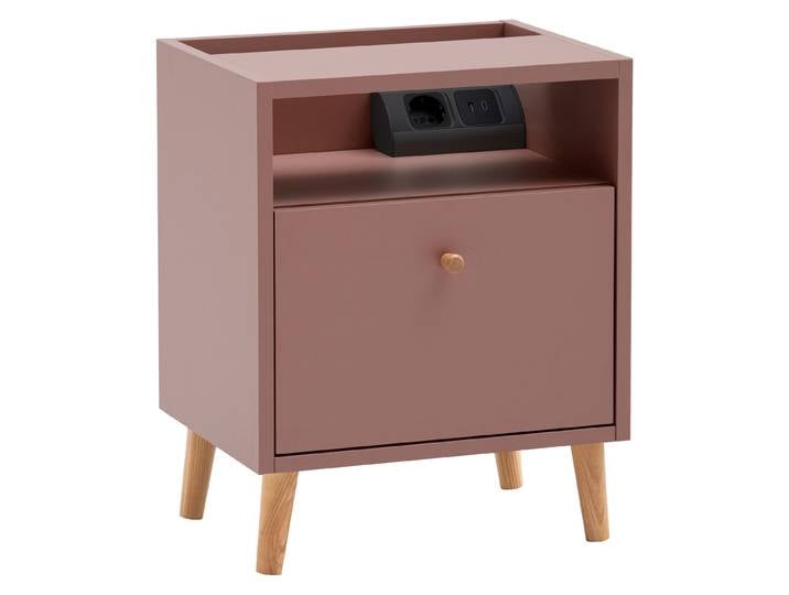 Tchibo - Nachttisch »Bjarne« mit Ladefunktion - 40,2x32,7x50cm - braun -