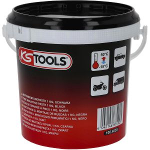 KS-Tools Reifenmontagepaste 100.4030, weiß, für Auto- und Motorradreifen, im Eimer, 5 kg