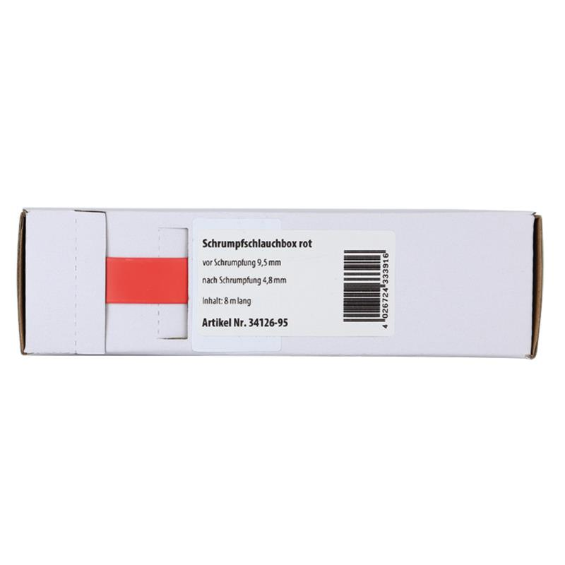 ACV Schrumpfschlauch rot Ø 9,5 mm/ Länge: 8 m