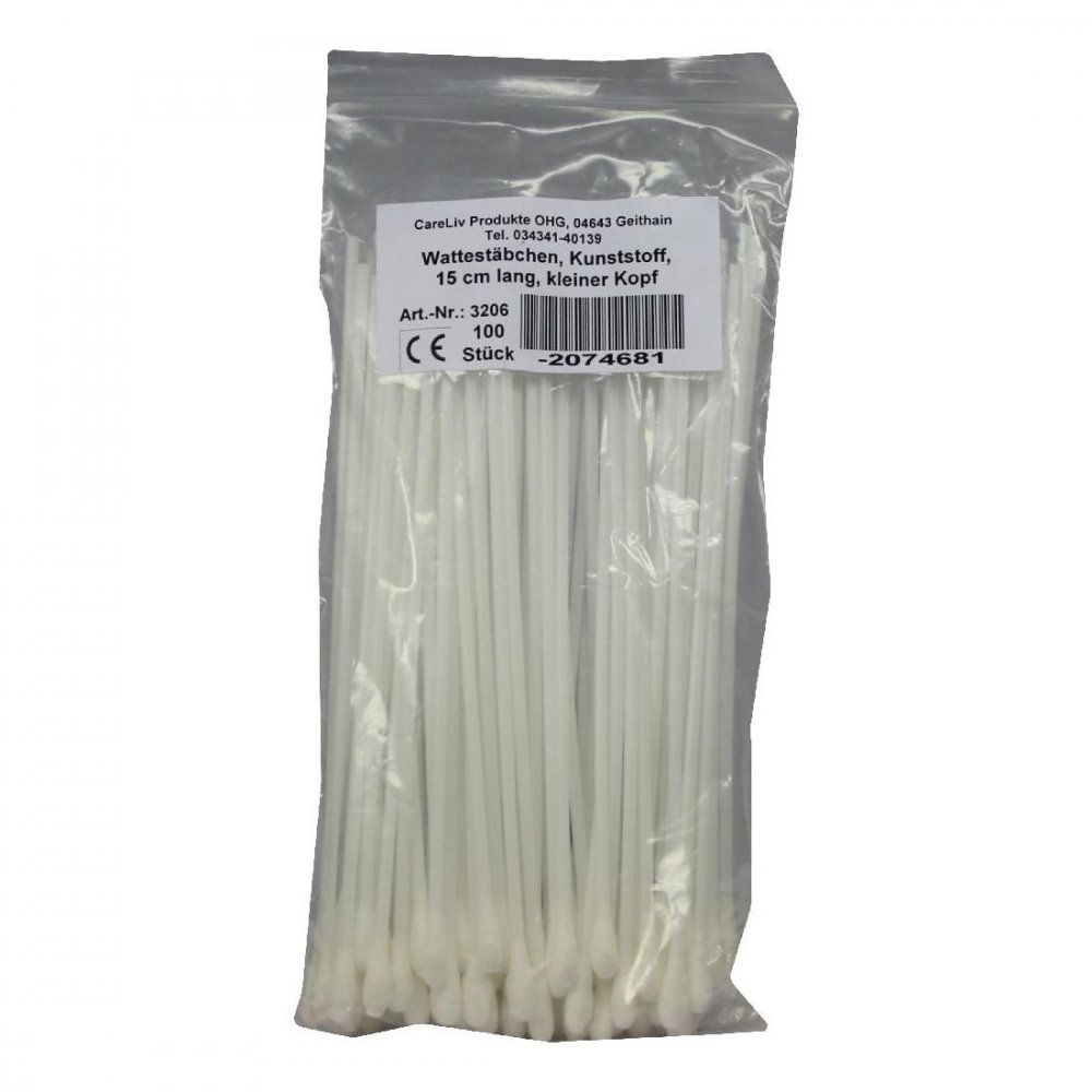 Careliv Produkte OHG Wattestäbchen Kunststoff kleiner Kopf 15 cm 02074681