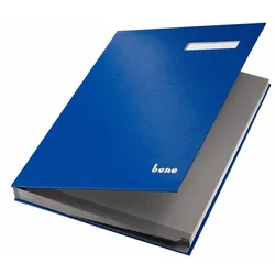 bene Unterschriftenmappe für DIN A4 blau