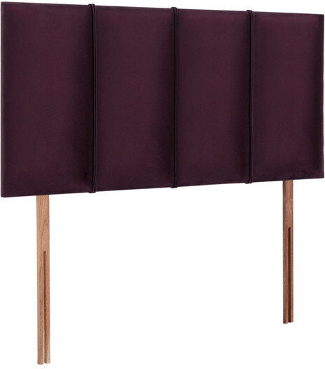 Marlow Home Co. Ealing Upholstered Headboard Plush Plum/Velvet Single (3')