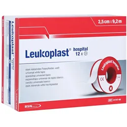 BSN Leukoplast hospital Fixierpflaster - 12 Rollen 2,50 cm x 9,2 m 12 St