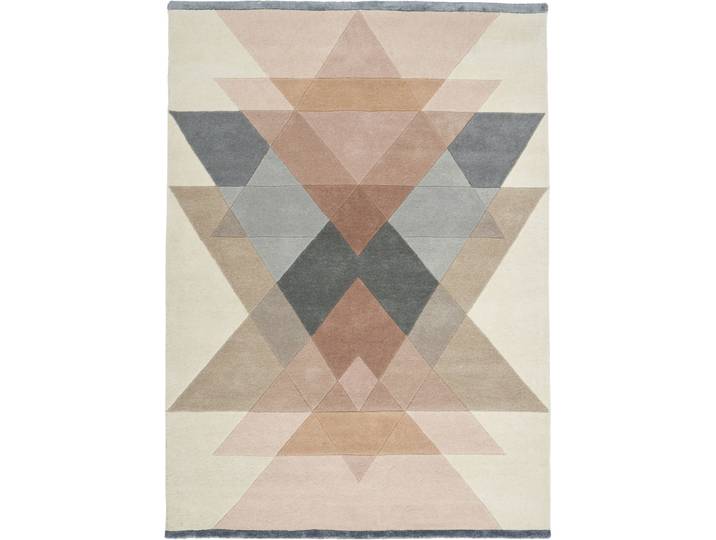 Teppich Freya Beige Symmetrie Wolle 200 x 300 cm