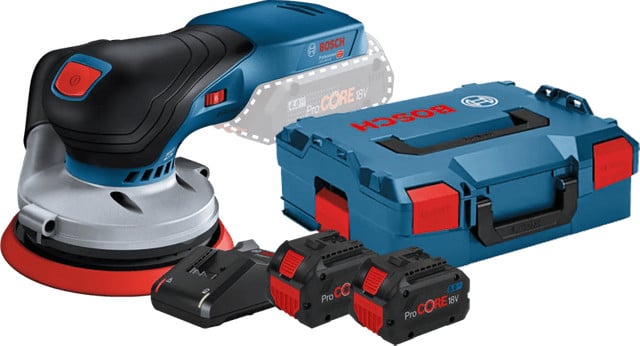 Bosch Professional GEX 18V-125 8,0 Ah ProCORE Accu Starterspakket (2x)