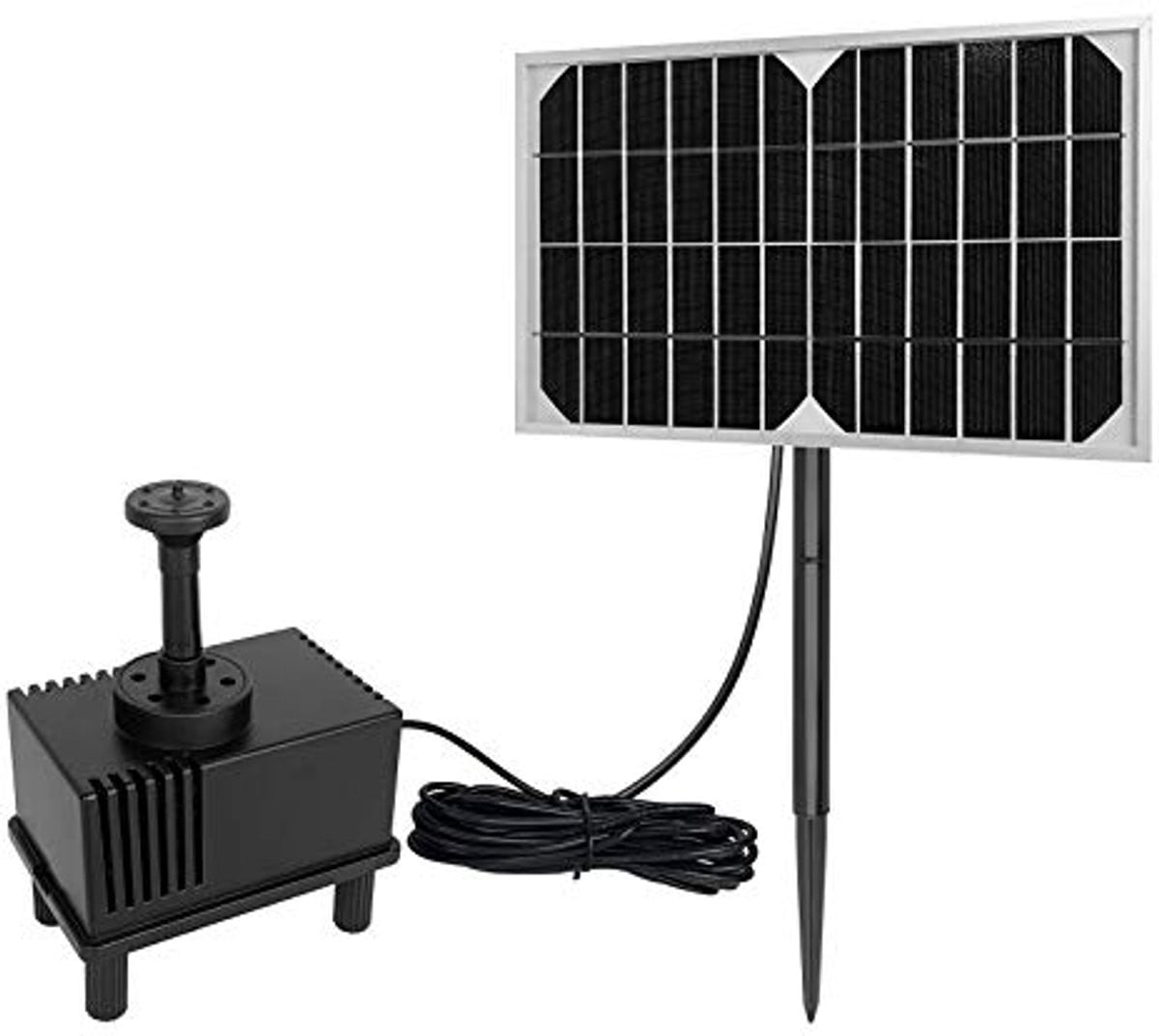 Zonne-energie Vijverpomp voor Tuin en Vogelbad - 5W Fontein met Brushless Pomp
