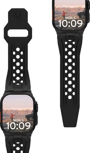Urban Armor Gear Monarch Armband 44 mm, 45 mm, 46mm Schwarz, Titan-Schwarz Watch Series 1, Watch Series 2, Watch Series 3, Watch