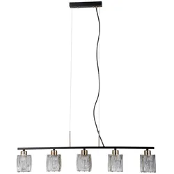 Italux PND-40814-5-BK-HBR Pendelleuchte Simona E14