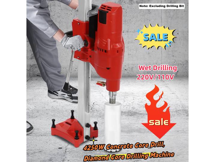 Carotteuse à béton 4250W, machine pour propositions de diamant 220V/110V