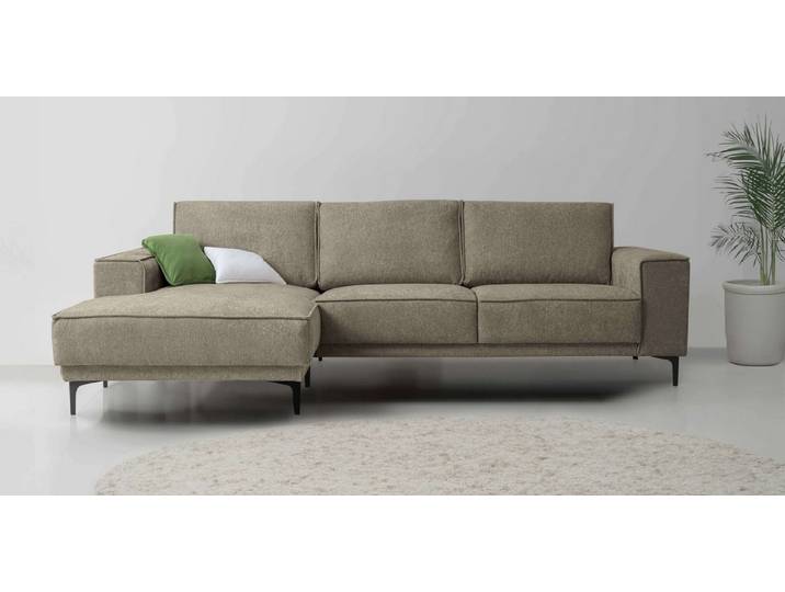 OTTO home Ecksofa OLAND Struktur L-Form, B: 280 cm, Skandi-Design