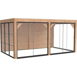 Weka Design Pavillon Lumley - 500 x 300 cm 2 x Wandelement, 3 x Schiebetür, 1 x Glaselement (Modell 3.3) 500 x 300 cm (Gr. 3)