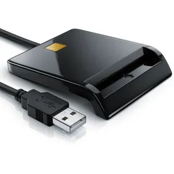CSL HBCI-Chipkartenleser, USB Karten Leser HBCI fähig für eine schnelle Online-Identifizierung