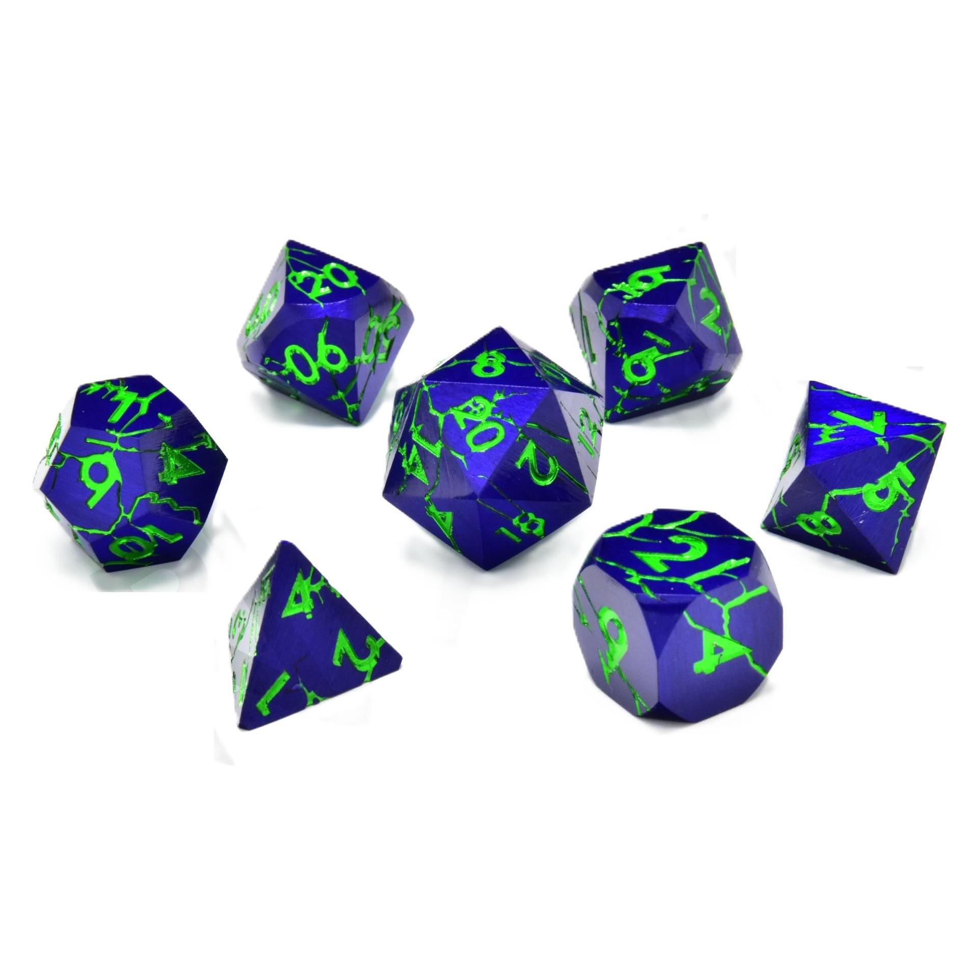 Glass Staff Crazed Enigma Metal RPG Dice Set (69425564)