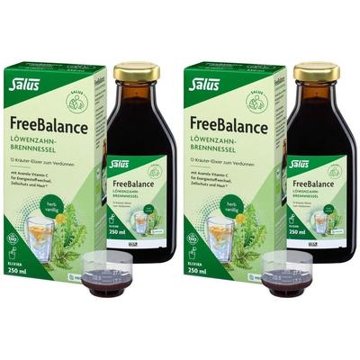 Freebalance Löwenzahn-Brennnessel Elixier Bio 2x 2x250 ml