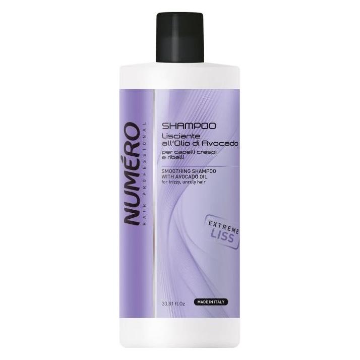 Numero Group NUMERO Smoothing Shampo With Avocado Oil wygładzający szampon z olejkiem z awokado 1000ml (Flüssiges Shampoo, 1000 ml) (8011935075133)