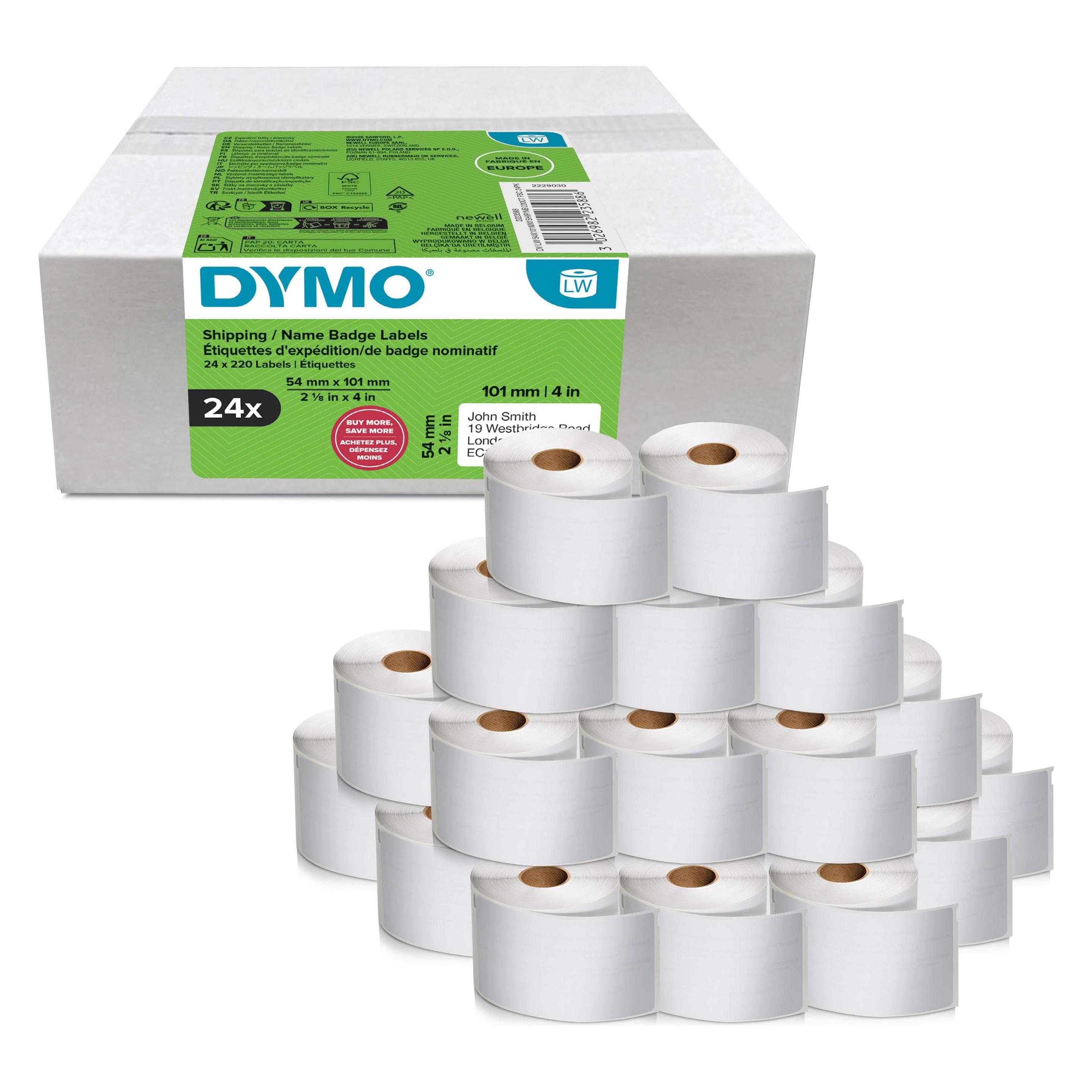 Dymo Versand-/Namensschild-Etiketten Vorteilspack 54x101mm (54 mm) (2223588)
