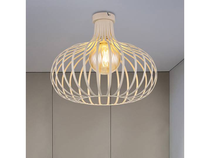 Plafonnier Smart Ø 40cm Beige/Beige Matériau : Métal Surface en métal : Laqué Type de métal : Fer E27